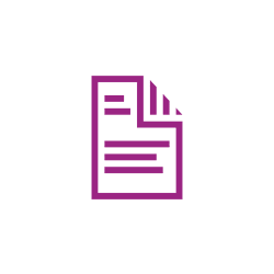 Documento icono púrpura