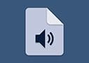 Icono de conversión a audio